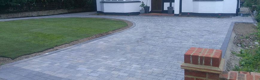 Joseph Mat Landscape,  block paving, driveway alpha trio block paving,  turf